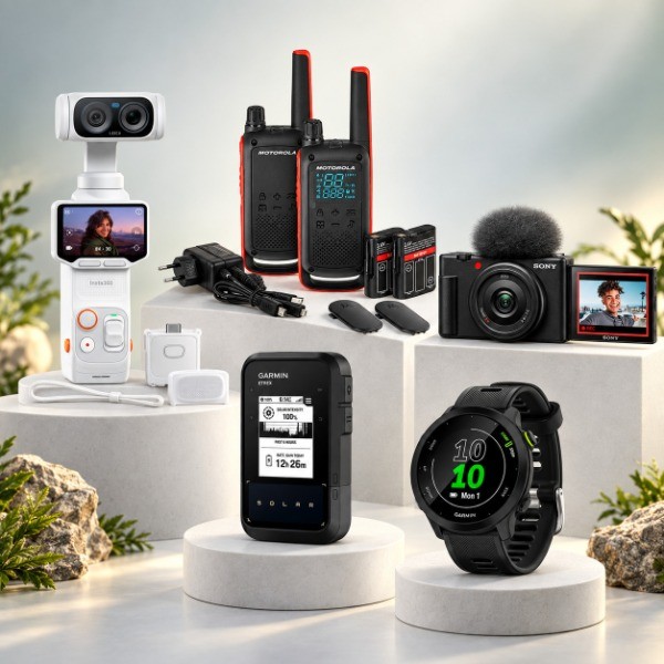 Walkie-Talkies, GPS y Cámaras de Acción